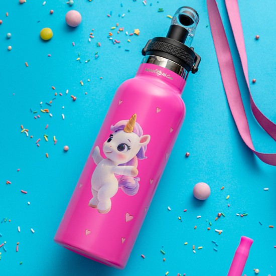 Θερμός μπουκάλι ανοξείδωτο "We Care", Pink Unicorn 500ml Θερμός μπουκάλι ανοξείδωτο "We Care", Pink Unicorn 500ml