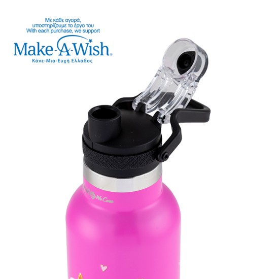 Θερμός μπουκάλι ανοξείδωτο "We Care", Pink Unicorn 500ml Θερμός μπουκάλι ανοξείδωτο "We Care", Pink Unicorn 500ml