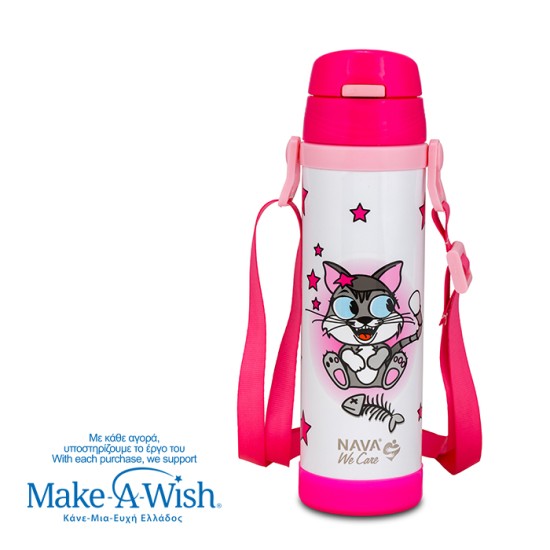 Παγούρι θερμός ανοξείδωτο "We Care", Kitty 500ml