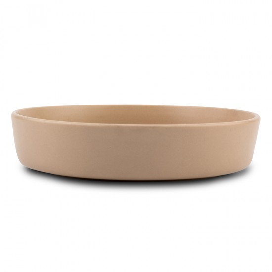 Πιάτο σούπας stoneware "Soho" μπεζ 21.5cm
