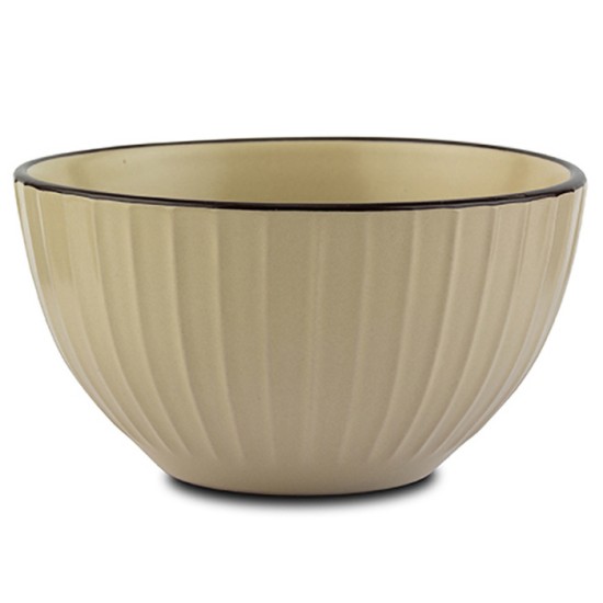 Μπολ δημητριακών stoneware "Penelope" μπεζ 15,5cm