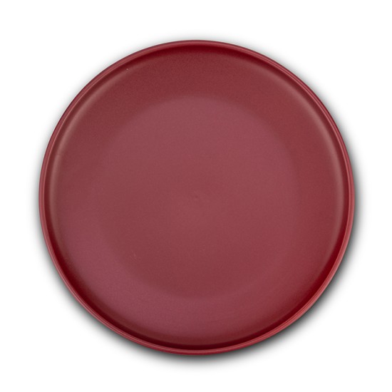 Πιάτο ρηχό stoneware "Soho" μπορντώ 27cm Πιάτο ρηχό stoneware "Soho" μπορντώ 27cm