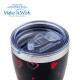 Θερμός ποτήρι με ανοξείδωτο καλαμάκι "We Care", Love 400ml