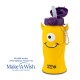 Μπουκάλι νερού σιλικόνης κίτρινο monster "We Care" 500ml