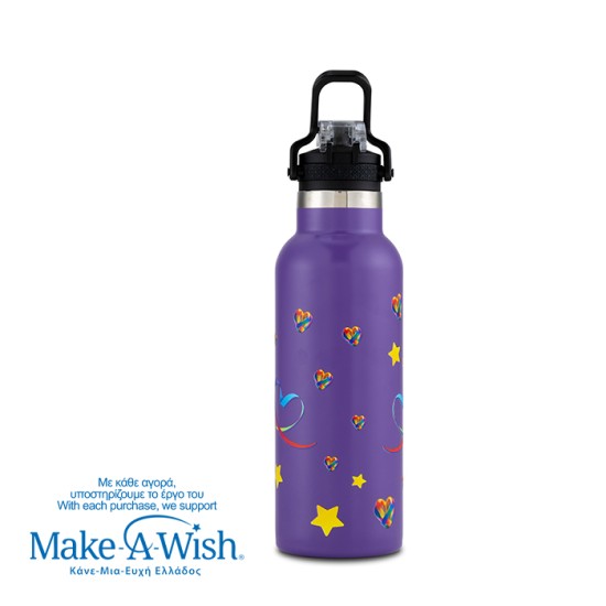 Θερμός μπουκάλι ανοξείδωτο "We Care", Purple Unicorn 500ml Θερμός μπουκάλι ανοξείδωτο "We Care", Purple Unicorn 500ml