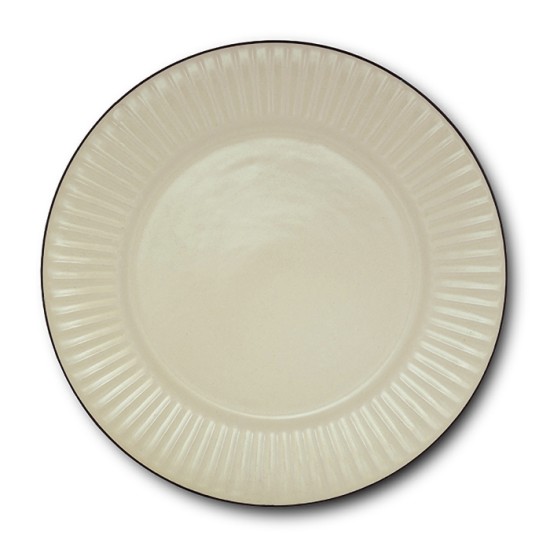 Πιάτο ρηχό stoneware "Penelope" μπεζ 27cm