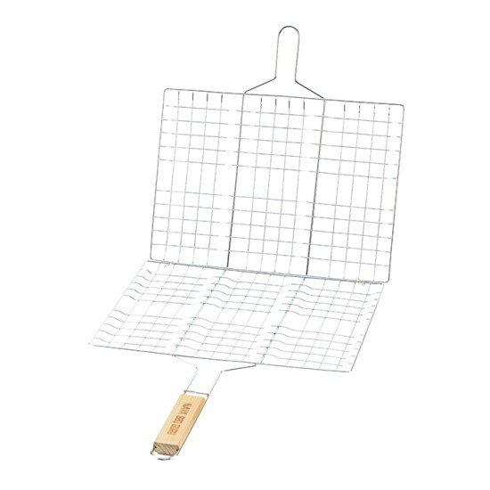 Σχάρα ψησίματος διπλή "BBQ Guru" μεταλλική 35x25cm