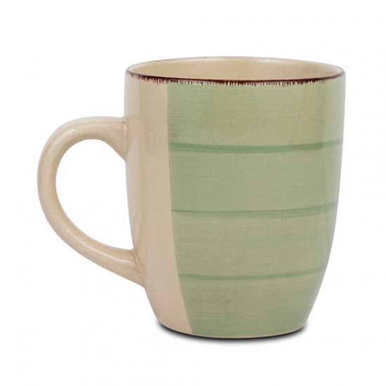 Κούπα stoneware "Lines Oil Green" 350ml Κούπα stoneware "Lines Oil Green" 350ml