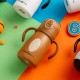 Θερμός μπουκάλι ανοξείδωτο "We Care", Brown Bear 300ml