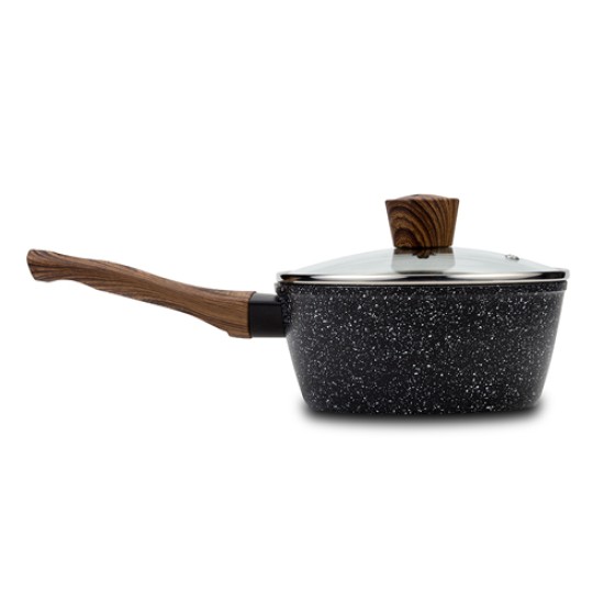 Γαλατιέρα "Nature" με αντικολλητική επίστρωση stone 18cm Γαλατιέρα "Nature" με αντικολλητική επίστρωση stone 18cm