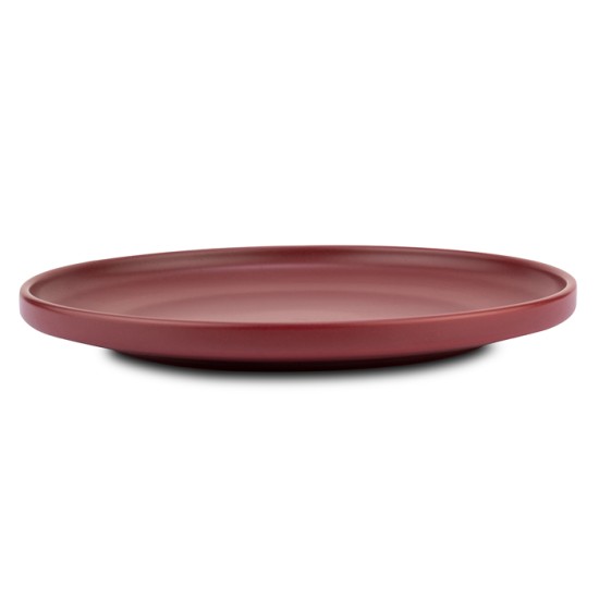 Πιάτο ρηχό stoneware "Soho" μπορντώ 27cm Πιάτο ρηχό stoneware "Soho" μπορντώ 27cm