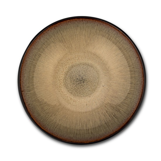 Πιάτο σούπας stoneware "Skylar" καφέ 20cm