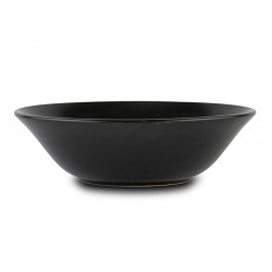 Σαλατιέρα stoneware "Soho" μαύρη 23cm