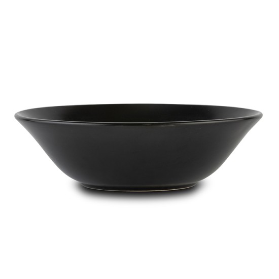 Σαλατιέρα stoneware "Soho" μαύρη 23cm Σαλατιέρα stoneware "Soho" μαύρη 23cm