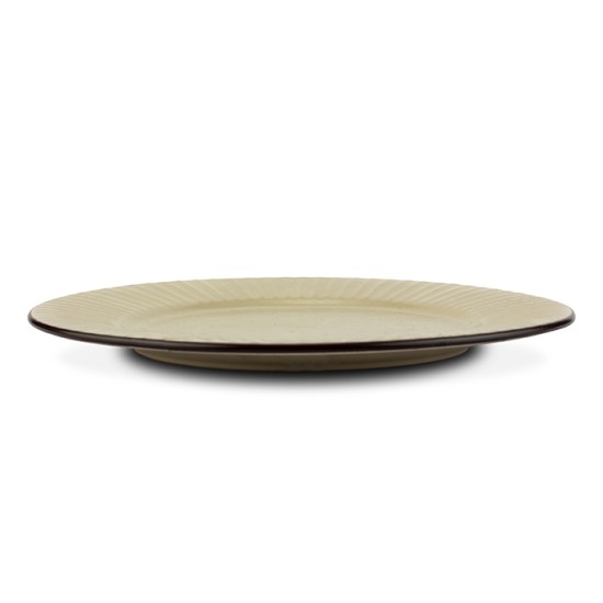 Πιάτο ρηχό stoneware "Penelope" μπεζ 27cm