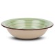 Πιάτο σούπας stoneware "Lines Oil Green" 22cm Πιάτο σούπας stoneware "Lines Oil Green" 22cm