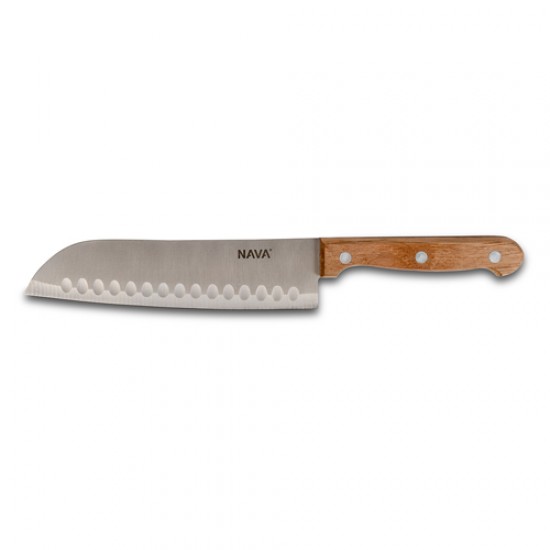 Aνοξείδωτο ατσάλινο μαχαίρι Santoku "Terrestrial" με ξύλινη λαβή 29.5cm Aνοξείδωτο ατσάλινο μαχαίρι Santoku "Terrestrial" με ξύλινη λαβή 29.5cm