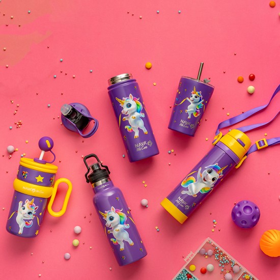 Παγούρι θερμός ανοξείδωτο "We Care", Purple Unicorn 500ml