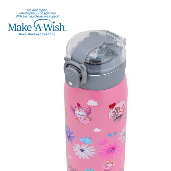 Θερμός μπουκάλι ανοξείδωτο "We Care", Pinky Girly 500ml Θερμός μπουκάλι ανοξείδωτο "We Care", Pinky Girly 500ml
