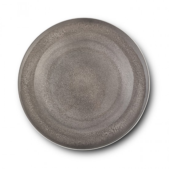 Πιάτο σούπας πορσελάνινο γκρι "Alexandra" 20cm