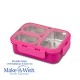 Δοχείο φαγητού Bento ανοξείδωτο ορθογώνιο "We Care", magenta 800ml Δοχείο φαγητού Bento ανοξείδωτο ορθογώνιο "We Care", magenta 800ml