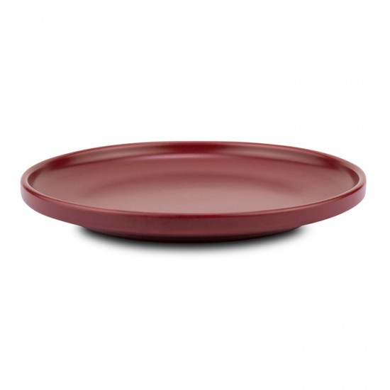 Πιάτο φρούτου stoneware "Soho" μπορντώ 20cm