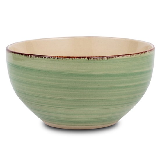 Μπολ δημητριακών stoneware "Lines Oil Green" 14cm Μπολ δημητριακών stoneware "Lines Oil Green" 14cm