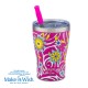 Θερμός ποτήρι με ανοξείδωτο καλαμάκι "We Care", Magenta Floral 400ml Θερμός ποτήρι με ανοξείδωτο καλαμάκι "We Care", Magenta Floral 400ml