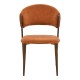 Καρέκλα Dolez pakoworld terracotta ύφασμα-πόδι καρυδί μέταλλο 49x58.5x82εκ Καρέκλα Dolez pakoworld terracotta ύφασμα-πόδι καρυδί μέταλλο 49x58.5x82εκ
