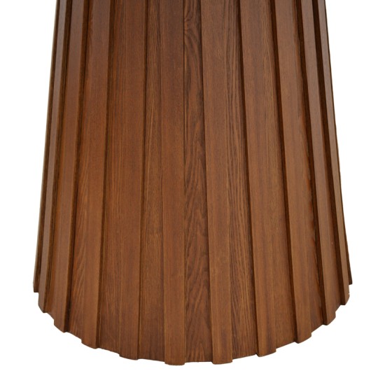 Τραπέζι Franzel pakoworld mdf καρυδί Φ120x75εκ Τραπέζι Franzel pakoworld mdf καρυδί Φ120x75εκ