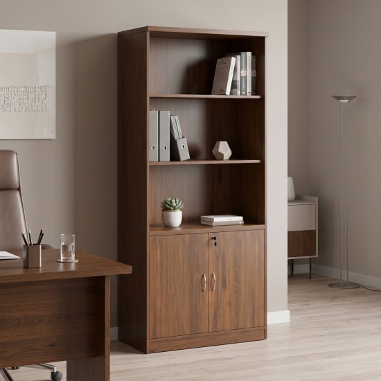 Βιβλιοθήκη γραφείου επαγγελματική Fesialo pakoworld wenge 80x40x180εκ Βιβλιοθήκη γραφείου επαγγελματική Fesialo pakoworld wenge 80x40x180εκ