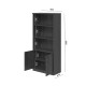 Βιβλιοθήκη γραφείου επαγγελματική Fesialo pakoworld wenge 80x40x180εκ Βιβλιοθήκη γραφείου επαγγελματική Fesialo pakoworld wenge 80x40x180εκ