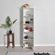 Ντουλάπι-στήλη Chad1 pakoworld λευκό gloss 45x32x169εκ Ντουλάπι-στήλη Chad1 pakoworld λευκό gloss 45x32x169εκ