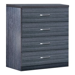 Συρταριέρα Killian pakoworld με 4 συρτάρια wenge 80x40x80εκ