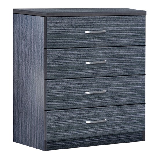 Συρταριέρα Killian pakoworld με 4 συρτάρια wenge 80x40x80εκ