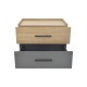 Κομοδίνο Sonlen pakoworld mdf σε sonoma-ανθρακί απόχρωση 60x40x44.5εκ Κομοδίνο Sonlen pakoworld mdf σε sonoma-ανθρακί απόχρωση 60x40x44.5εκ