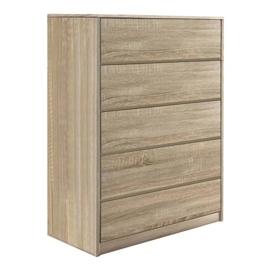 Συρταριέρα Kuanger pakoworld mdf σε φυσική απόχρωση 80x40x109εκ Συρταριέρα Kuanger pakoworld mdf σε φυσική απόχρωση 80x40x109εκ