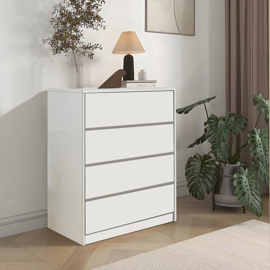 Συρταριέρα Kuanger pakoworld mdf σε λευκή απόχρωση 80x40x89εκ Συρταριέρα Kuanger pakoworld mdf σε λευκή απόχρωση 80x40x89εκ