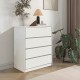 Συρταριέρα Kuanger pakoworld mdf σε λευκή απόχρωση 80x40x89εκ Συρταριέρα Kuanger pakoworld mdf σε λευκή απόχρωση 80x40x89εκ