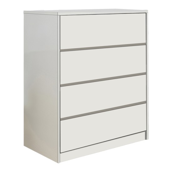 Συρταριέρα Kuanger pakoworld mdf σε λευκή απόχρωση 80x40x89εκ Συρταριέρα Kuanger pakoworld mdf σε λευκή απόχρωση 80x40x89εκ