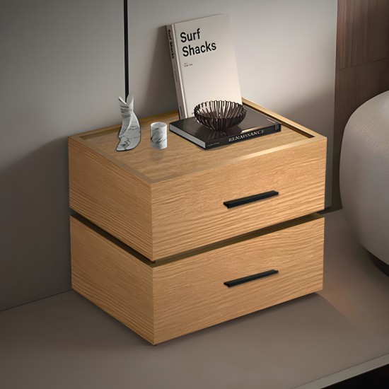Κομοδίνο Sonlen pakoworld mdf σε oak απόχρωση 60x40x44.5εκ Κομοδίνο Sonlen pakoworld mdf σε oak απόχρωση 60x40x44.5εκ