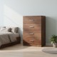 Συρταριέρα Killian pakoworld με 4 συρτάρια καρυδί 80x40x80εκ Συρταριέρα Killian pakoworld με 4 συρτάρια καρυδί 80x40x80εκ