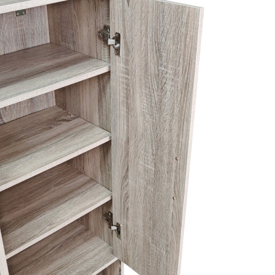 Παπουτσοθήκη Ντουλάπι Lemba pakoworld sonoma 80x33x120εκ Παπουτσοθήκη Ντουλάπι Lemba pakoworld sonoma 80x33x120εκ