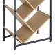 Βιβλιοθήκη Orunta pakoworld oak- μαύρο μέταλλο 40x26.5x150εκ Βιβλιοθήκη Orunta pakoworld oak- μαύρο μέταλλο 40x26.5x150εκ