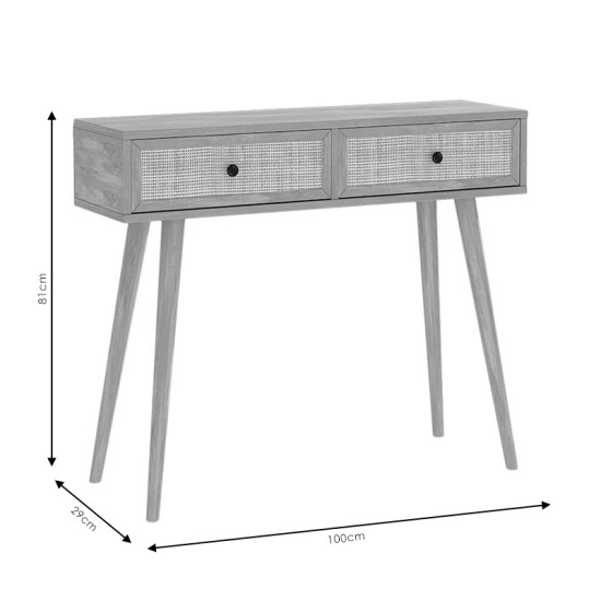 Κονσόλα Oslo pakoworld sonoma 100x29x81εκ Κονσόλα Oslo pakoworld sonoma 100x29x81εκ