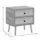 Κομοδίνο Oslo pakoworld sonoma 50x39x55εκ Κομοδίνο Oslo pakoworld sonoma 50x39x55εκ