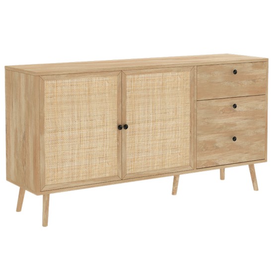 Μπουφές Oslo pakoworld sonoma 150x39x79εκ Μπουφές Oslo pakoworld sonoma 150x39x79εκ
