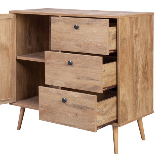 Μπουφές Oslo pakoworld σε sonoma απόχρωση 85x39x79εκ Μπουφές Oslo pakoworld σε sonoma απόχρωση 85x39x79εκ