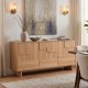 Μπουφές Jenfia pakoworld mdf σε φυσική απόχρωση 150x39x75,5εκ Μπουφές Jenfia pakoworld mdf σε φυσική απόχρωση 150x39x75,5εκ