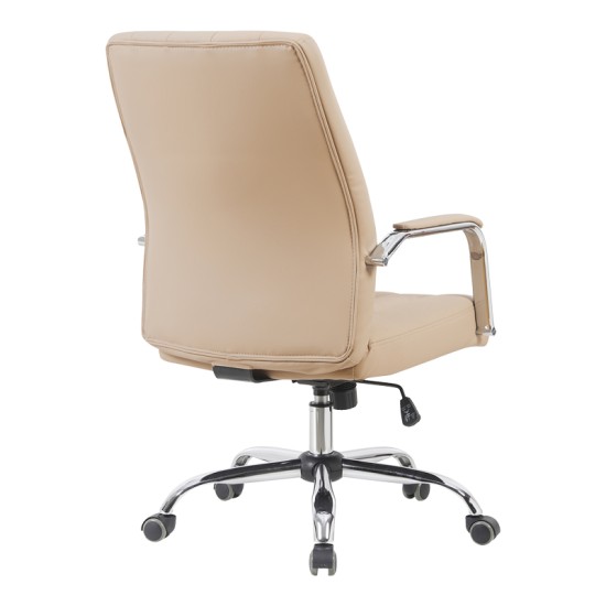 Καρέκλα γραφείου διευθυντή Mido pakoworld pu cappuccino 58x71x100-106εκ Καρέκλα γραφείου διευθυντή Mido pakoworld pu cappuccino 58x71x100-106εκ